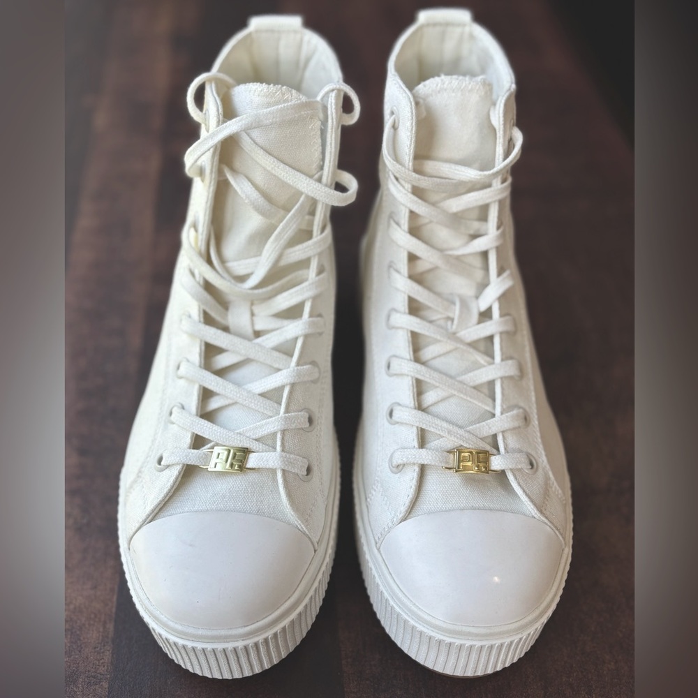 PF Flyers - Allston Hi Top Platform Canvas Sneakers - Picture 5 of 13